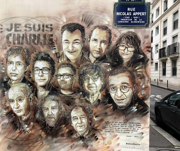 Charlie hebdo fresque